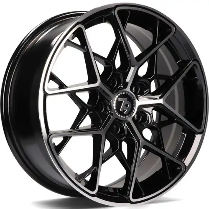 Bezpieczne zakupy seventy9 SCF-C 16" 5x114.3 ET38 73,1 BFP - Black Front Polished