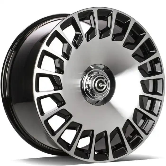 Wyprzedaż Carbonado Rebellion 20" 5x112 ET45 66,5 BFP - Black Front Polished