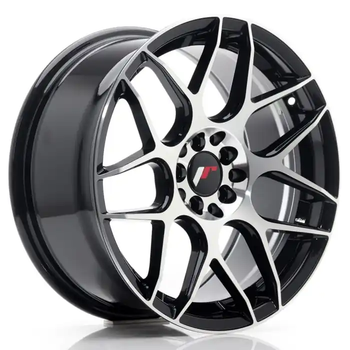 Oferta limitowana JR Wheels JR18 17x8 ET35 5x100/114 Black Machined Face