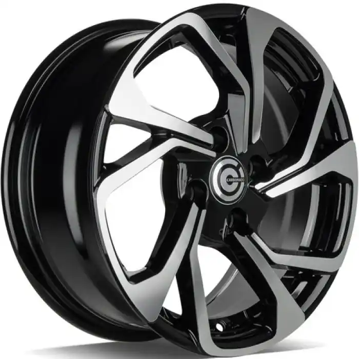 Dodaj do koszyka Carbonado Swift 15" 4x100 ET35 67,1 BFP - Black Front Polished
