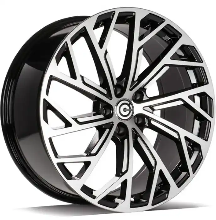 Carbonado Eldorado 20" 5x112 ET30 66,5 BFP - Black Front Polished Wybór klientów