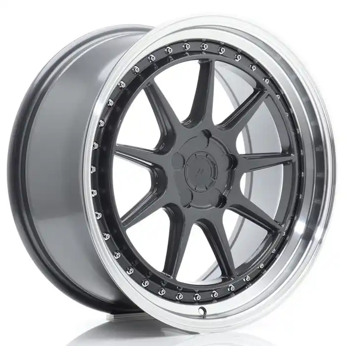 Zniżka JR Wheels JR47 18x8,5 ET15-35 5H BLANK Hyper Gray w/Machined Lip