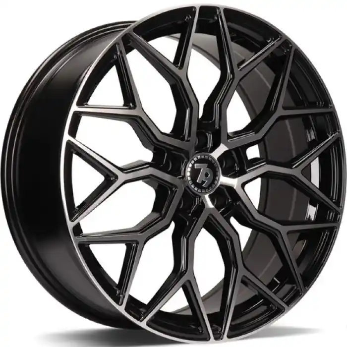 Wybór klientów seventy9 SV-K 17" 5x100 ET40 73,1 BFP - Black Front Polished