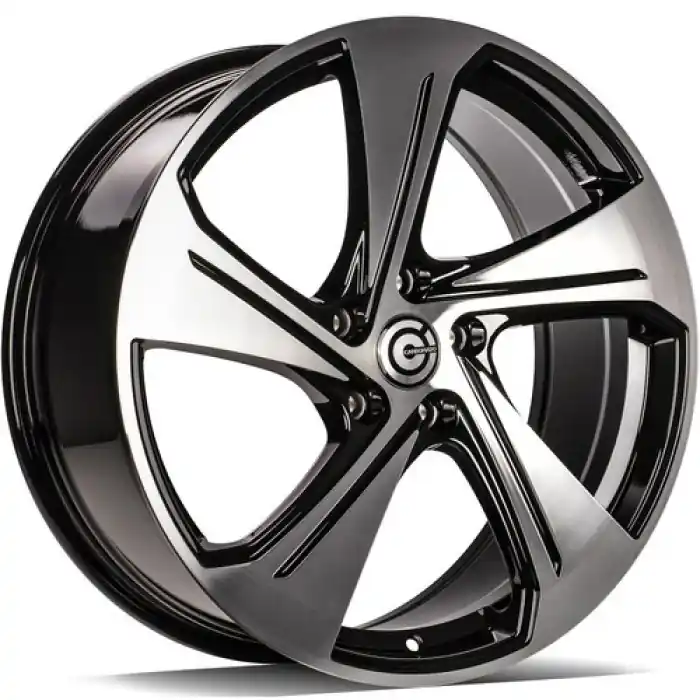 Carbonado Aqua 18" 5x112 ET45 57,1 BFP - Black Front Polished Nowy