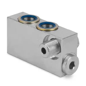 Zawór zwrotny sterowany pojedynczy (+ śruba + 2 podkładki) 3/8" BSP 20l./min. 300 bar BANJO stal VRSE02CIL Bestseller
