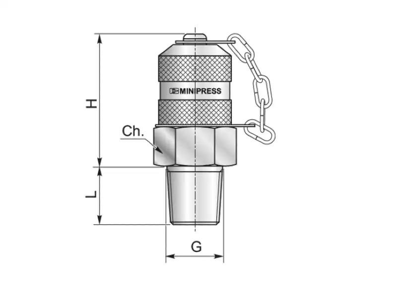 Tylko do końca tygodnia Przyłącze pomiarowe gwintowane 1/4"NPTF/M16x1,5 zat. metal. S10914150C