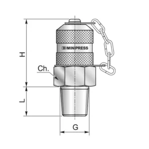 Okazja Przyłącze pomiarowe gwintowane 1/8"BSPT/M16x2 zat. metal. S10818280C