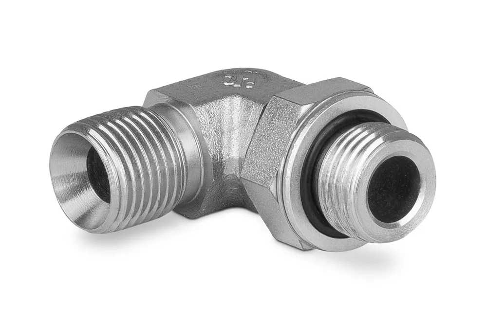 Przyłączka kolankowa z przeciwnakrętką 3/8” BSP-1/2” BSP 3900-06-08 Premium