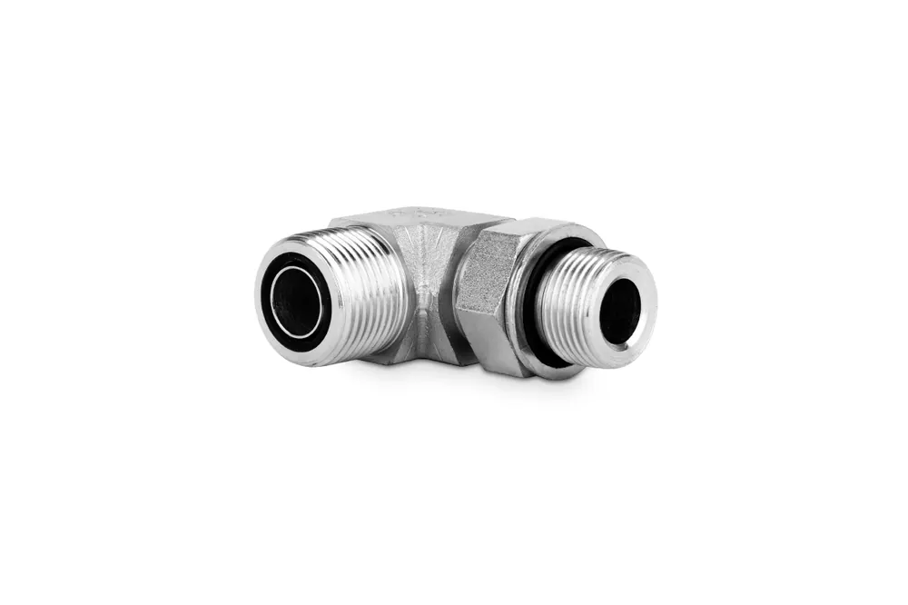 Przyłączka kolankowa z przeciwnakrętką M10x1-9/16"ORFS 6320-10-06 Popularny
