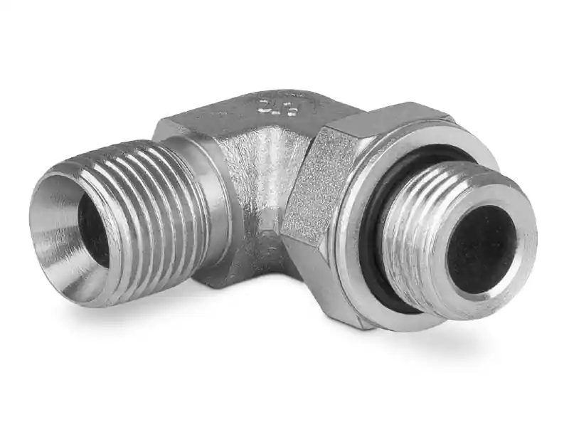 Super okazja Przyłączka kolankowa z przeciwnakrętką 1/4” BSP-3/8” BSP 3900-04-06