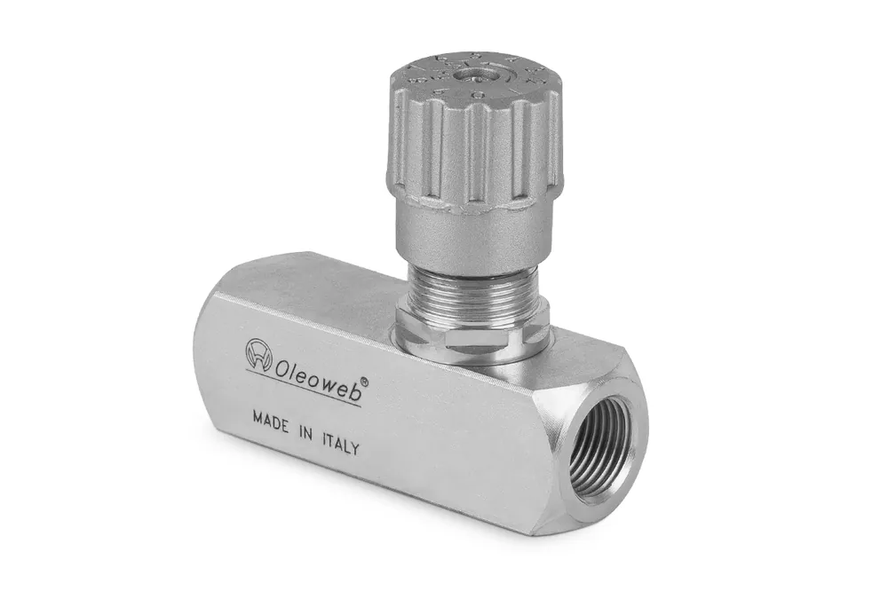 Regulator przepływu jednokierunkowy 90° 1/4" STUF140 Tani