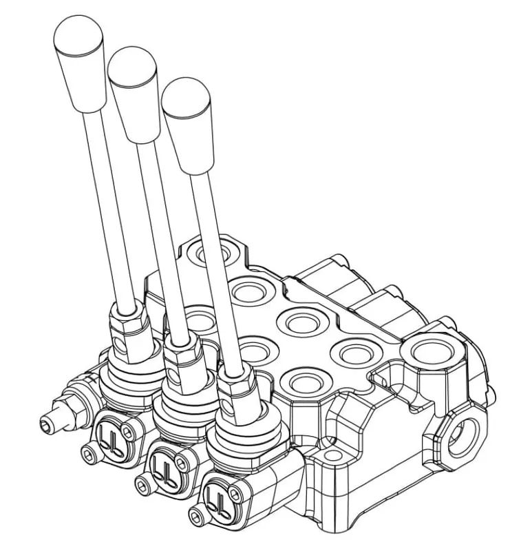 Oferta czasowa Rozdzielacz monoblokowy BM20/5 GU MO A1x5 902005 (z 5-dźwigniami)
