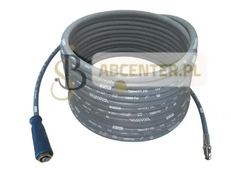 Wąż do czyszczenia kanalizacji 2SC DN6 400 bar 20M / Dysza 1/4" / M22 Easy Lock szary Vitillo Hit cenowy
