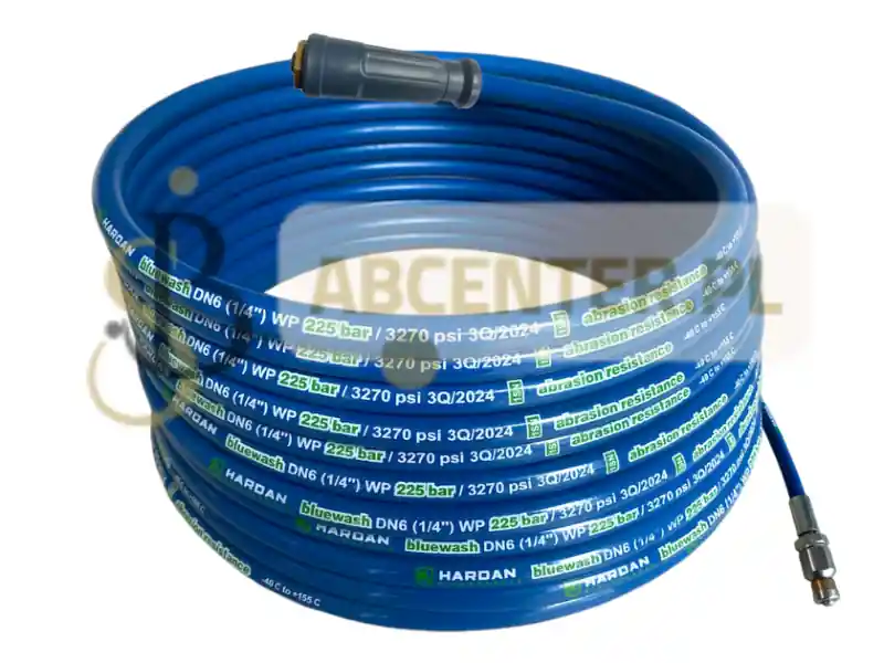 Kup teraz Wąż do czyszczenia kanalizacji 1SN 225 bar z dyszą obrotową 3/8 Karcher Easy Lock 10M