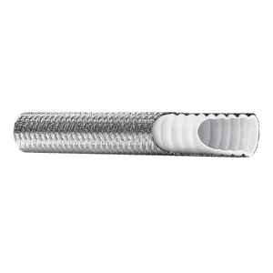 Niska cena Wąż teflonowy karbowany PTFE z jednym oplotem metalowym CLWB DN16 100bar 0316