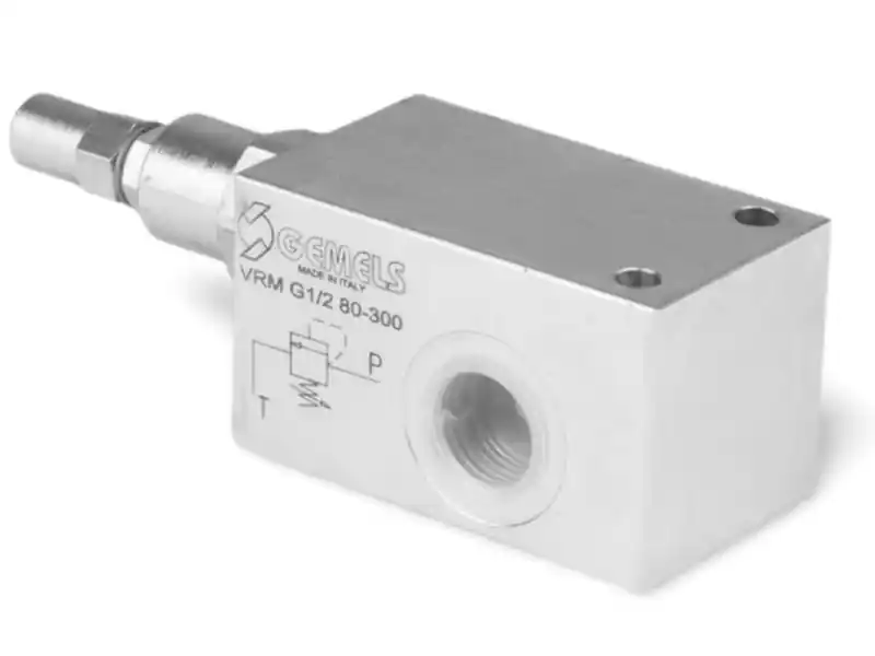 Oferta czasowa Zawór przeciążeniowy VRM G3/8” 10-180 bar 45 l./min. kapturek z wyjściem pod manometr M1/4" stal NVR2G020000