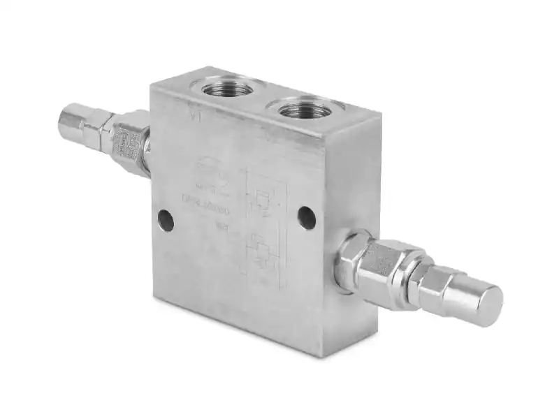 Zawór przeciążeniowy w ukł. krzyżowym liniowy 1/2” BSP 35 l./min. 100- 350 bar kapturek DPRL350330C Wysoka jakość
