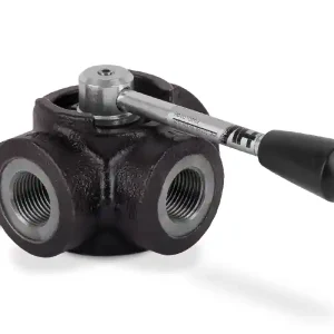 Bestseller Zawór przełączający 3-drogowy 1/2" BSP otwarty w pozycji środkowej D3-7000.0101