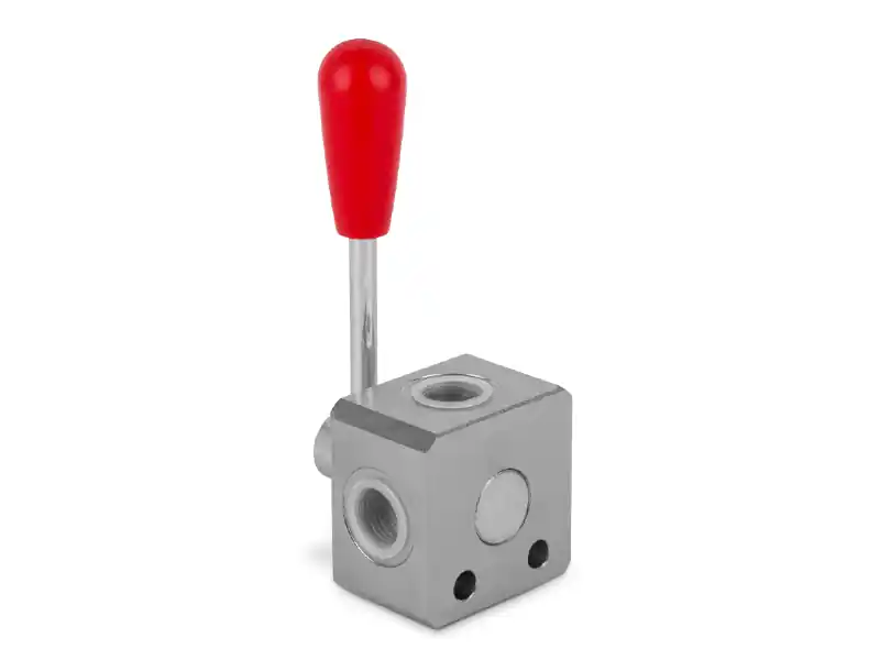 Zawór wysokociśnieniowy kulowy przełączający 3-drogowy centralnie otwarty 3/8” BSP 400Bar DEV3202O Ekspresowa dostawa