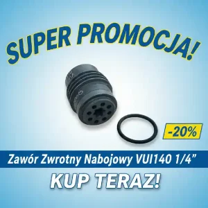 Premium Zawór zwrotny nabojowy 1/4" VUI140
