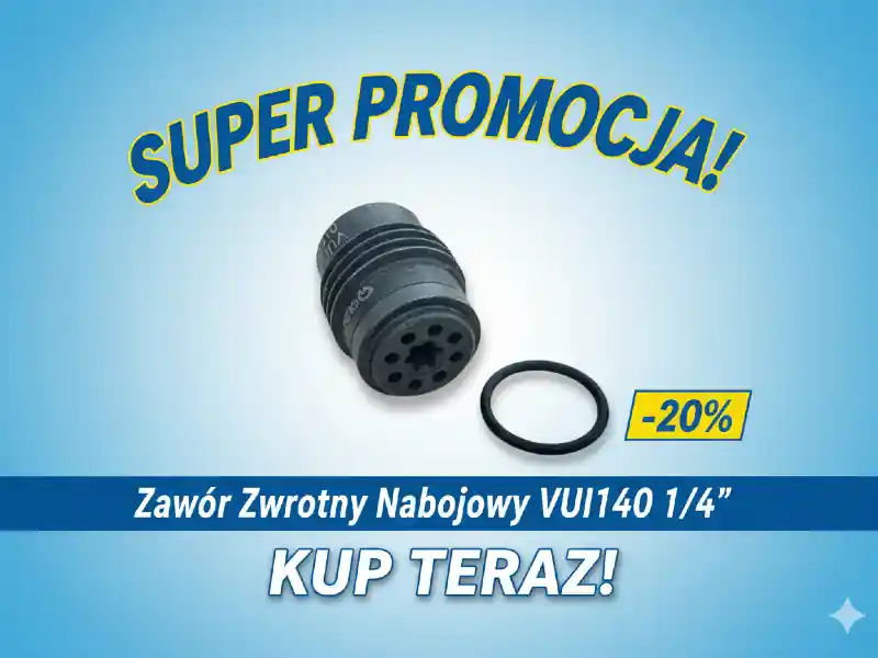 Premium Zawór zwrotny nabojowy 1/4" VUI140