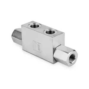 Zawór zwrotny sterowany pojedynczy 3/8" BSP 30l./min. 350 bar stal VRSE015F Obniżka ceny