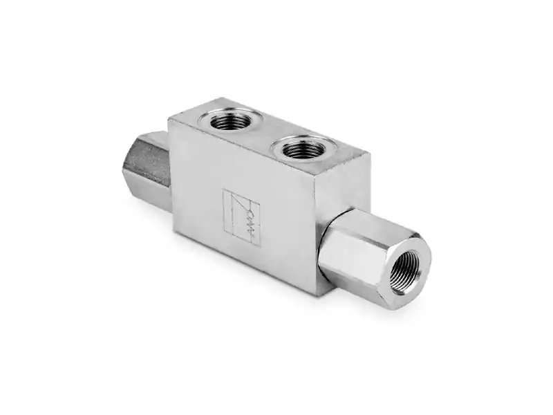 Zawór zwrotny sterowany pojedynczy 3/8" BSP 30l./min. 350 bar stal VRSE015F Obniżka ceny
