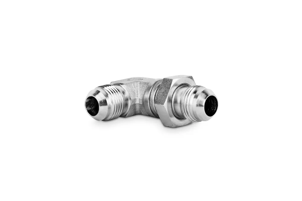 Złączka kolankowa grodziowa z przeciwnakrętką 7/8” JIC 5130-10 Bezpieczne zakupy