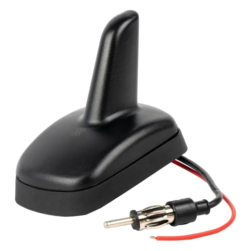 Bestseller Antena samochodowa ze wzmacniaczem uniwersalna typu rekin z wtykiem DIN AMIO-04159