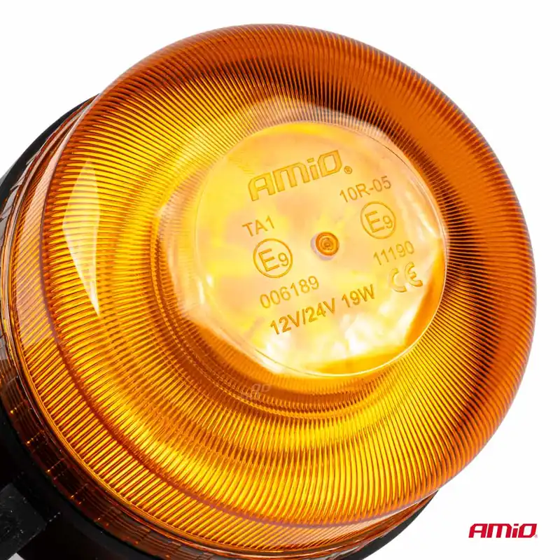 Bezprzewodowa lampa ostrzegawcza kogut LED z pilotem R65 R10 12V 24V AMIO-03932 Szybka wysyłka