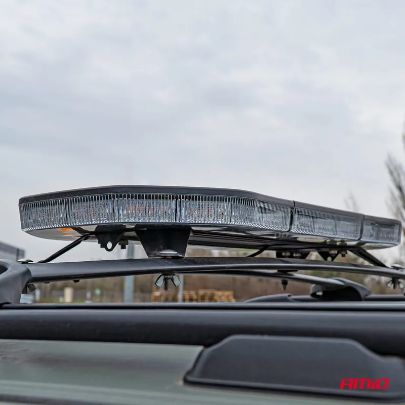 Belka ostrzegawcza LED 51 funkcji 96cm homologacja R65 R10 12-24V AMIO-03343 Dostępne od ręki