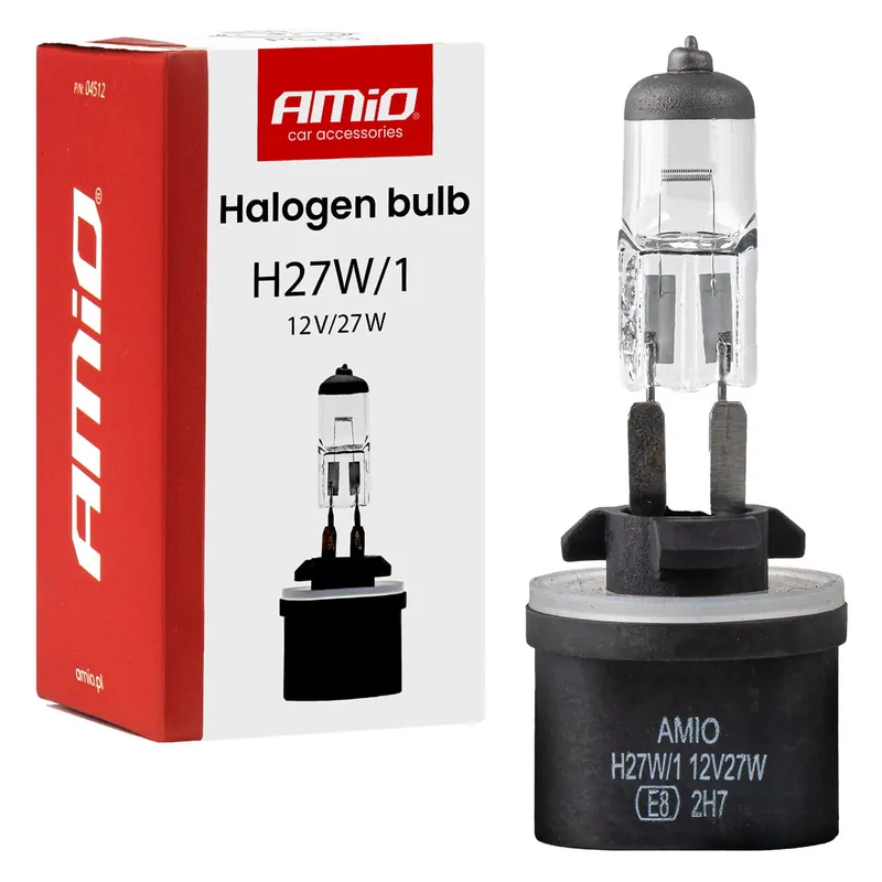 Żarówka halogenowa H27W/1 880 12V 27W PG13 AMIO-04512 Oferta czasowa
