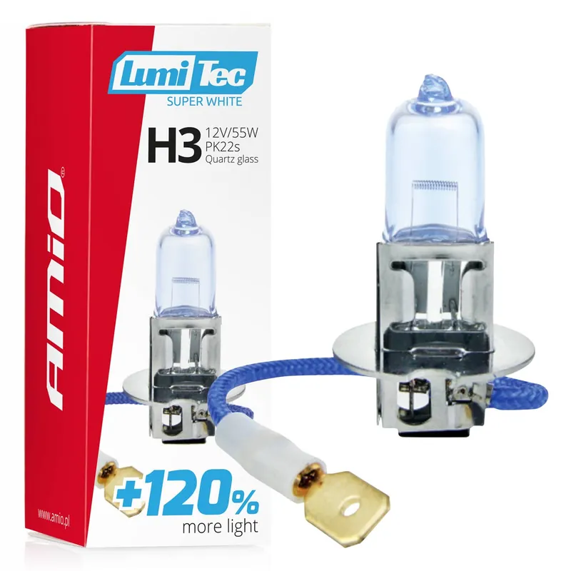 Żarówka halogenowa H3 12V 55W LumiTec Super White +120% AMIO-02136 Kup online