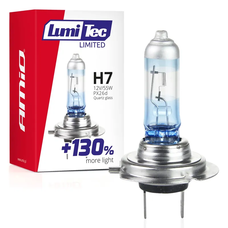 Żarówka halogenowa H7 12V 55W LumiTec LIMITED +130% AMIO-02133 Oferta