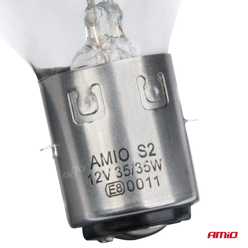 Obniżka ceny Żarówka halogenowa S2 12V 35/35W BA20d AMIO-03368
