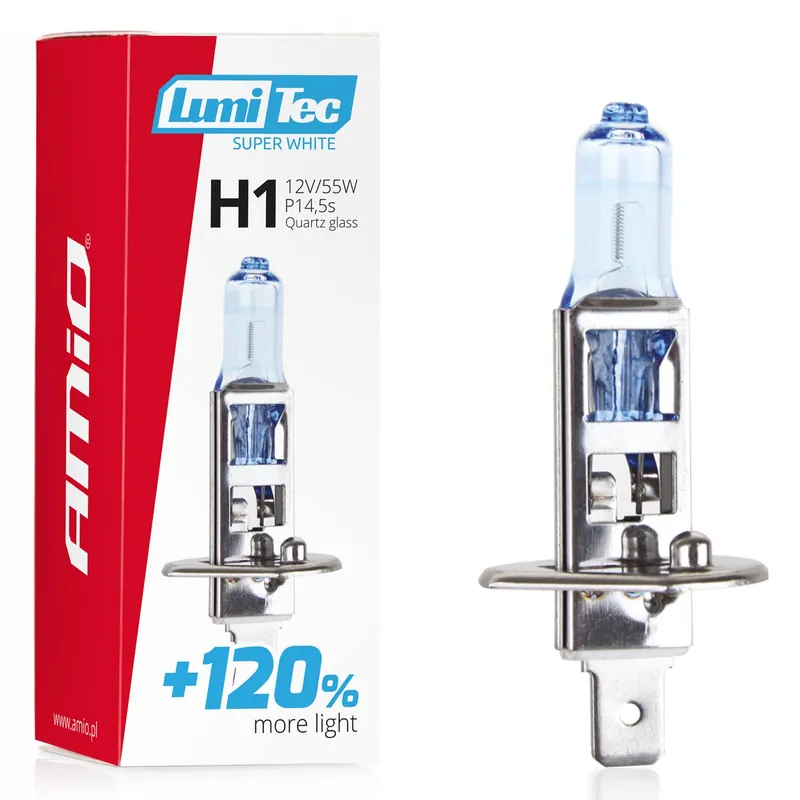 Żarówka halogenowa H1 12V 55W LumiTec Super White +120% AMIO-02135 Wybór klientów