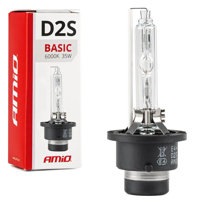 Żarówka ksenonowa żarnik xenon D2S 6000K AMiO BASIC AMIO-01320 Bestseller