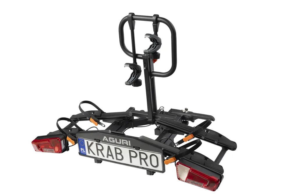 Obniżka ceny Skladana platforma rowerowa na hak Aguri Krab Pro 2 Black E-bike OK !!!