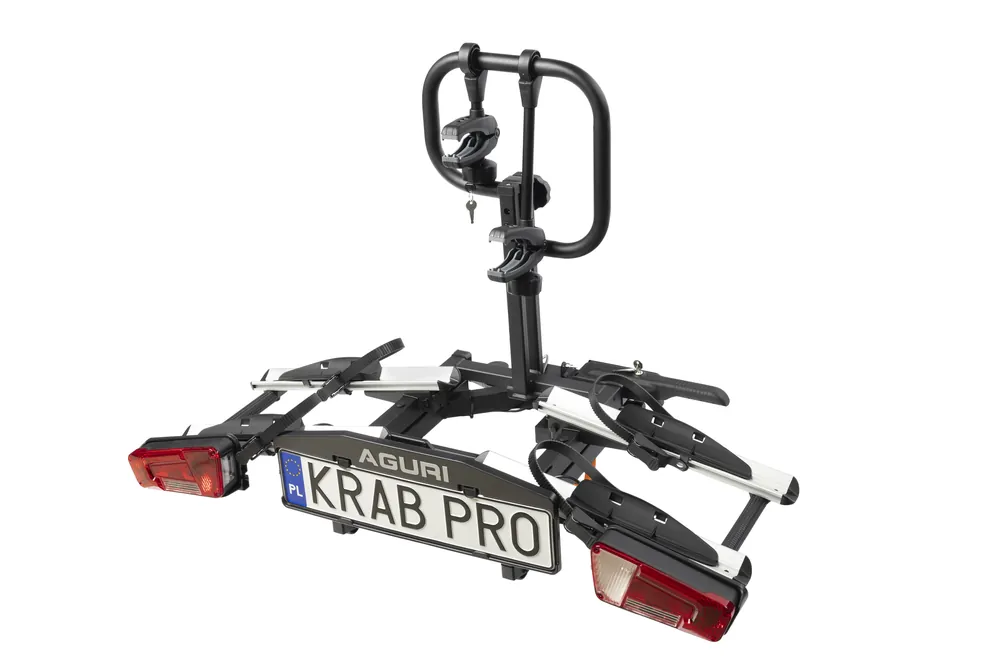 Oferta czasowa Skladana platforma rowerowa na hak Aguri Krab Pro 2 Silver E-bike OK !!!