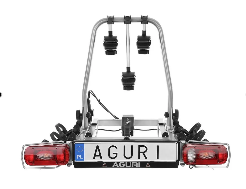 Platforma rowerowa na hak 4 rowery Aguri CRUISER SILVER 3 +1 Nowy