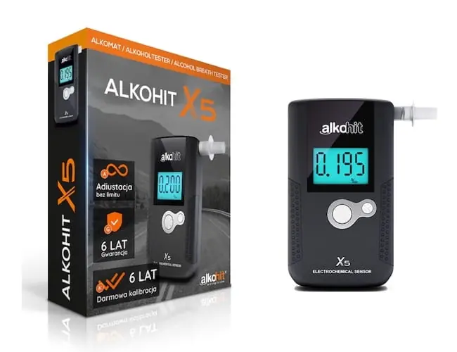 Alkomat - Alkohit X5 elektrochemiczny Rabat