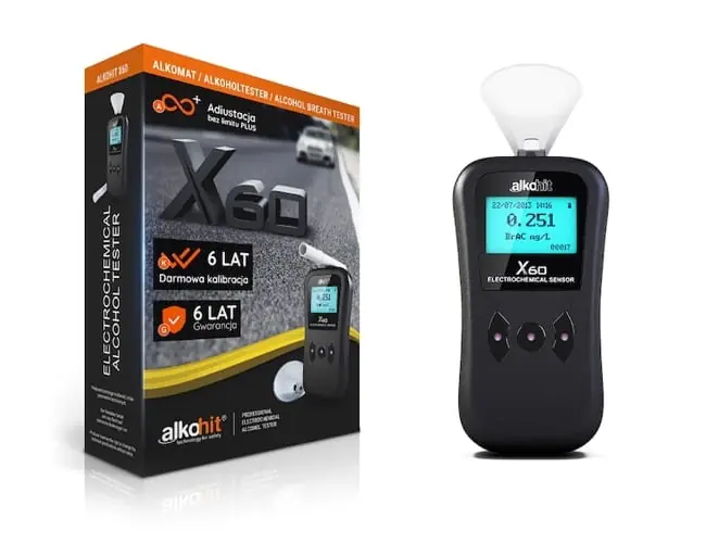 Alkomat - Alkohit X60 elektrochemiczny Najlepsza cena