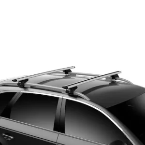 Bagażnik dachowy Thule Wingbar Evo black Raised Rail 7104 Łatwy zwrot