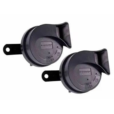 Nowy Klakson 12V 118 dB dwutonowy ślimakowy 80mm