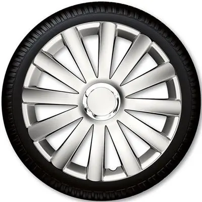Dodaj do koszyka Kołpaki samochodowe 17 Spyder ring chrom sreb 4szt