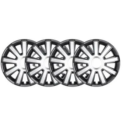 Kołpaki FLASH 14" czarno-srebrny 4szt komplet Hit cenowy
