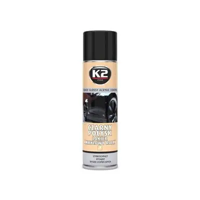 Dodaj do koszyka Lakier akrylowy czarny połysk 500ml K2