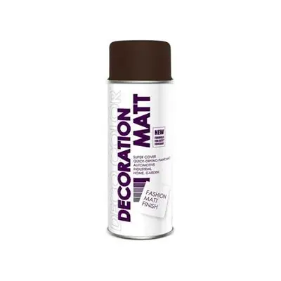 Lakier dekoracyjny matowy DecoColor 400ml brązowy Darmowy zwrot