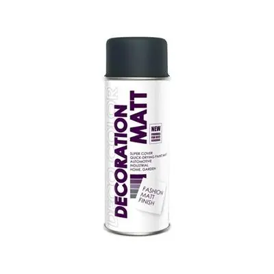 Okazja Lakier dekoracyjny matowy DecoColor 400ml grafit