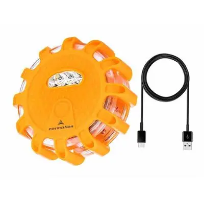Lampa flara ostrzegawcza 12 LED + 3 LED USB-C Hit sprzedaży